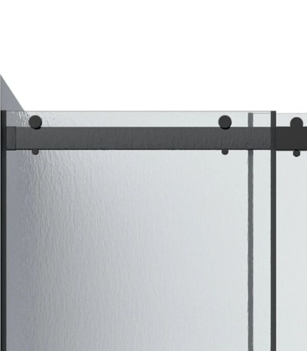 Bain Signature Flora 60 Raindrop Glass Shower Enclosure Black SD12-60RD-BLK - Image 2