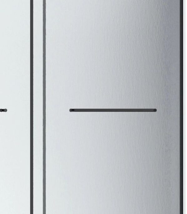 Bain Signature Flora 36x48 Raindrop Glass Shower Enclosure Black SD12-60RD-BLK - Image 4