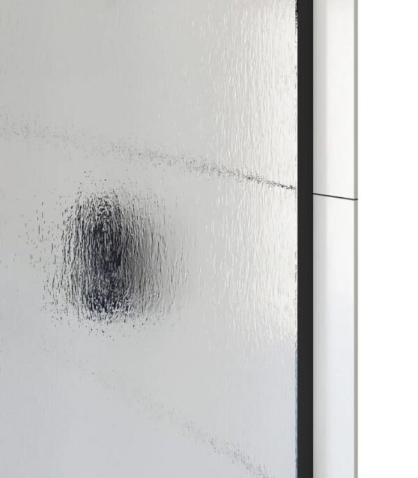Bain Signature Flora 36x48 Raindrop Glass Shower Enclosure Black SD12-60RD-BLK - Image 5