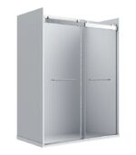 Bain Signature Flora 60 Raindrop Glass Shower Enclosure 60 in. - Image 5