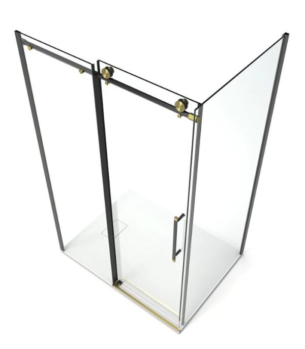 Bain Signature Melania 36 x 48 Shower Enclosure Matte Black SD16-3648-BLK - Image 5