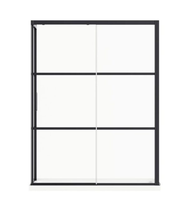 Bain Signature Leona 60x32 Corner Shower Door SD2-3260-BLK - Image 4