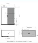Bain Signature Leona 60x32 Corner Shower Door SD2-3260-BLK - Image 5