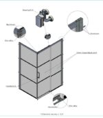 Bain Signature Leona 60x32 Corner Shower Door SD2-3260-BLK - Image 6