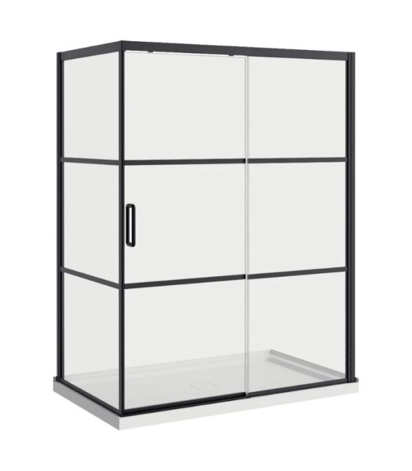 Bain Signature Leona 60x36 Corner Shower Simple SD2-3660-BLK - Image 3