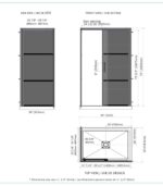 Bain Signature Leona 60x36 Corner Shower Simple SD2-3660-BLK - Image 5