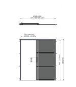 Bain Signature Leona 60 Shower Door Black SD2-60-BLK - Image 6