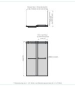 Bain Signature Lando 36x48 Sliding Shower Door SD8-3648 - Image 8