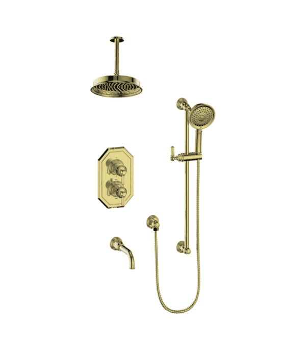 Vogt Carinthia 3-Way Thermostatic Shower Kit with 6″ Ceiling Arm Shower Kit SET.CX1.320.316 - Image 4