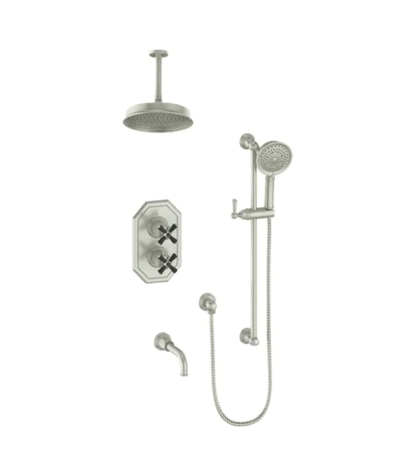 Vogt Carinthia 3-Way Thermostatic Shower Kit with 6″ Ceiling Arm Shower Kit SET.CX1.320.316 - Image 6