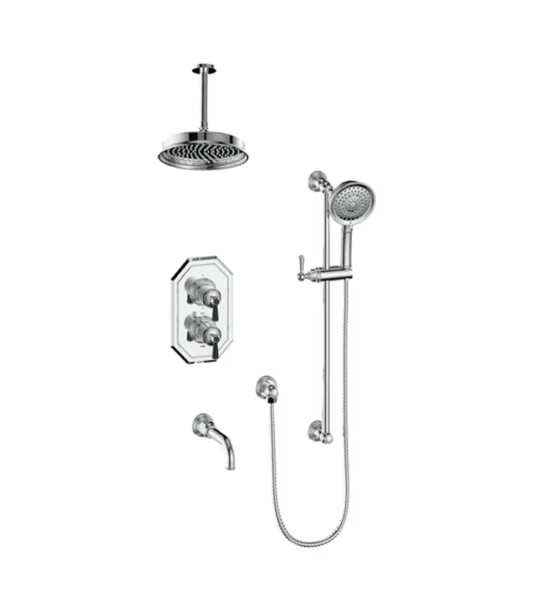 Vogt Carinthia 3-Way Thermostatic Shower Kit with 6″ Ceiling Arm Shower Kit SET.CX1.320.316 - Image 5