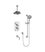 Vogt Carinthia 3-Way Thermostatic Shower Kit with 6″ Ceiling Arm Shower Kit SET.CX1.320.316