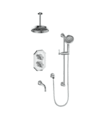 Vogt Carinthia 3-Way Thermostatic Shower Kit with 6″ Ceiling Arm Shower Kit SET.CX1.320.316