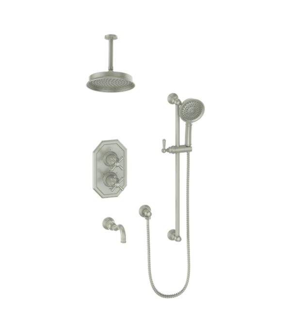 Vogt Carinthia 3-Way Thermostatic Shower Kit with 6″ Ceiling Arm SET.CX2.320.316 - Image 2