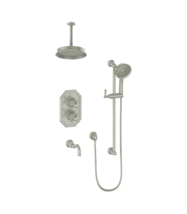 Vogt Carinthia 3-Way Thermostatic Shower Kit with 6″ Ceiling Arm SET.CX2.320.316 - Image 2