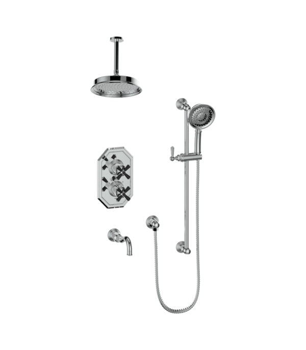 Vogt Carinthia 3-Way Thermostatic Shower Kit with 6″ Ceiling Arm SET.CX2.320.316 - Image 5