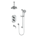 Vogt Carinthia 3-Way Thermostatic Shower Kit with 6″ Ceiling Arm SET.CX2.320.316
