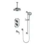 Vogt Carinthia 3-Way Thermostatic Shower Kit with 6″ Ceiling Arm SET.CX2.320.316