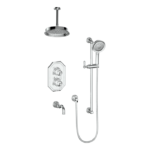 Vogt Carinthia 3-Way Thermostatic Shower Kit with 6″ Ceiling Arm SET.CX2.320.316