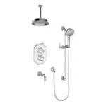 Vogt Carinthia 3-Way Thermostatic Shower Kit with 6″ Ceiling Arm SET.CX2.320.316