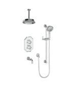 Vogt Carinthia 3-Way Thermostatic Shower Kit with 6″ Ceiling Arm SET.CX2.320.316