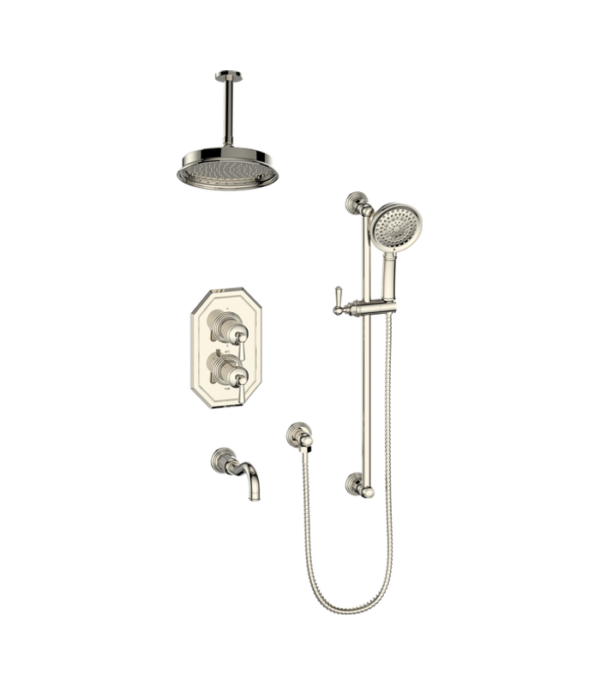 Vogt Carinthia 3-Way Thermostatic Shower Kit with 6″ Ceiling Arm SET.CX2.320.316 - Image 3