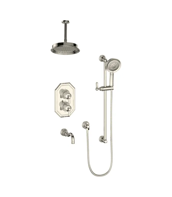 Vogt Carinthia 3-Way Thermostatic Shower Kit with 6″ Ceiling Arm SET.CX2.320.316 - Image 3