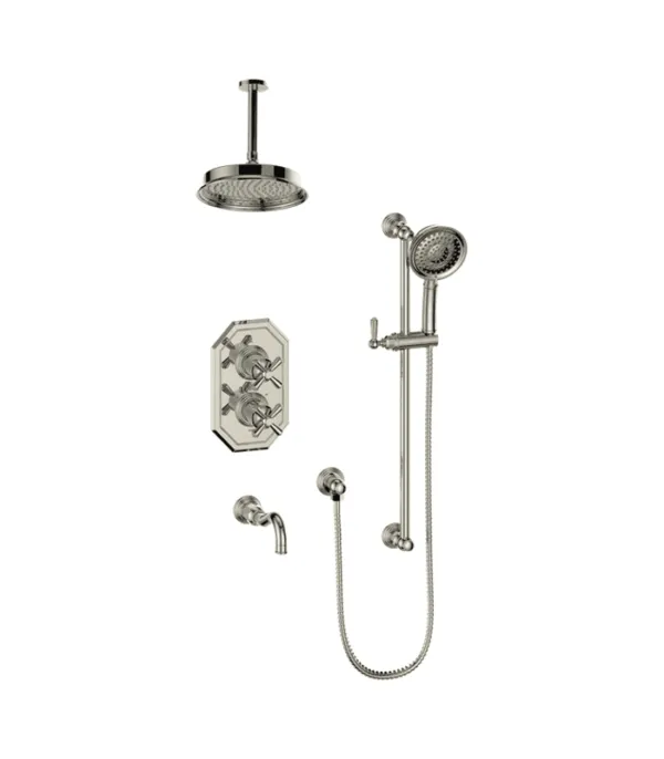 Vogt Carinthia 3-Way Thermostatic Shower Kit with 6″ Ceiling Arm SET.CX2.320.316 - Image 3