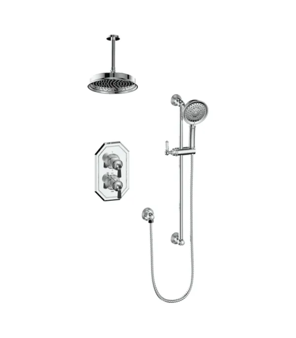 Vogt Carinthia 2-Way Thermostatic Shower Kit with 6″ Ceiling Arm Shower Kit SET.CX.220.216 - Image 5