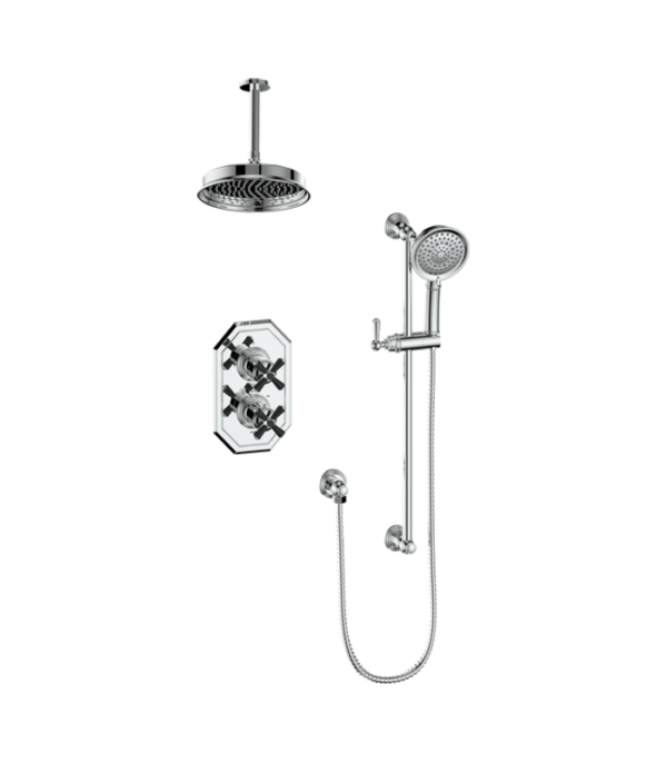 Vogt Carinthia 2-Way Thermostatic Shower Kit with 6″ Ceiling Arm Shower Kit SET.CX.220.216 - Image 5
