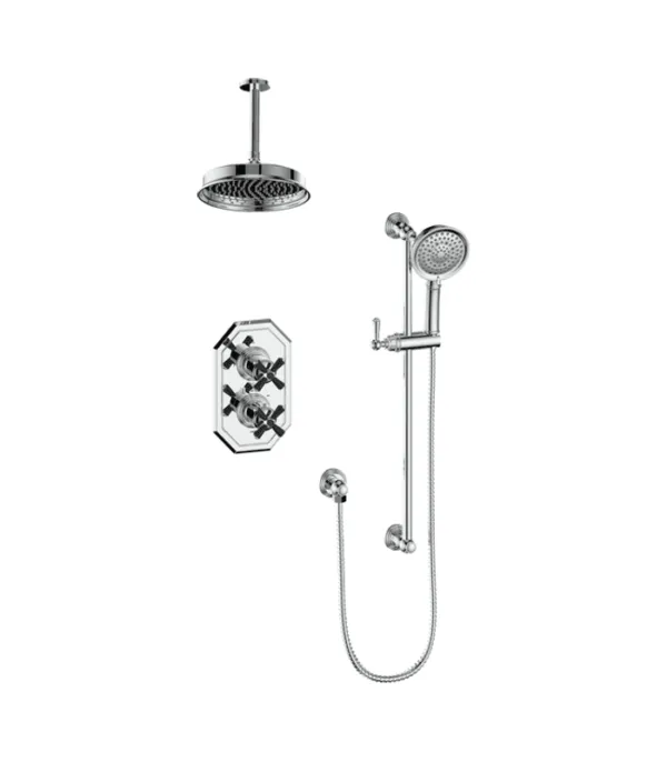 Vogt Carinthia 2-Way Thermostatic Shower Kit with 6″ Ceiling Arm Shower Kit SET.CX.220.216 - Image 5