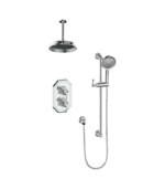 Vogt Carinthia 2-Way Thermostatic Shower Kit with 6″ Ceiling Arm Shower Kit SET.CX.220.216
