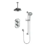 Vogt Carinthia 2-Way Thermostatic Shower Kit with 6″ Ceiling Arm Shower Kit SET.CX.220.216