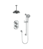 Vogt Carinthia 2-Way Thermostatic Shower Kit with 6″ Ceiling Arm Shower Kit SET.CX.220.216
