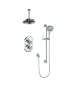 Vogt Carinthia 2-Way Thermostatic Shower Kit with 6″ Ceiling Arm Shower Kit SET.CX.220.216