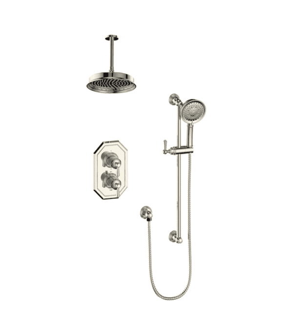 Vogt Carinthia 2-Way Thermostatic Shower Kit with 6″ Ceiling Arm Shower Kit SET.CX.220.216 - Image 3