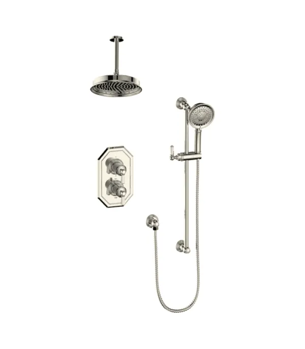 Vogt Carinthia 2-Way Thermostatic Shower Kit with 6″ Ceiling Arm Shower Kit SET.CX.220.216 - Image 3