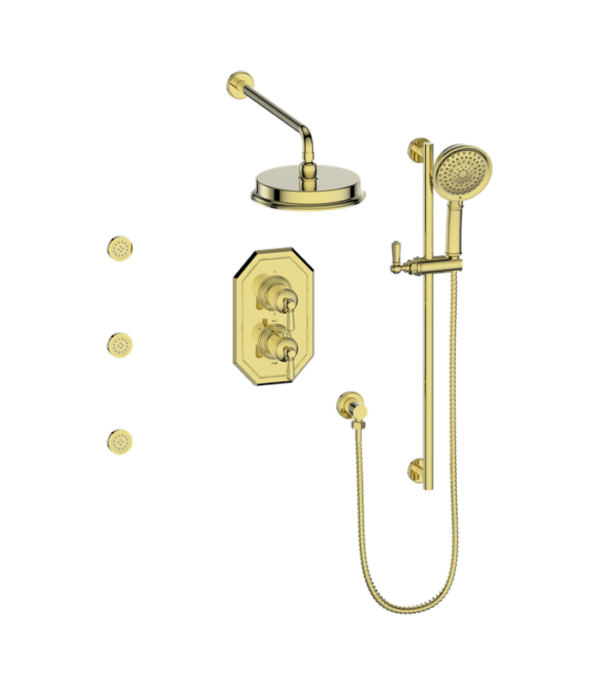 Vogt Carinthia 3-Way Thermostatic Shower Kit with Body Jets SET.CX.320.810 - Image 4