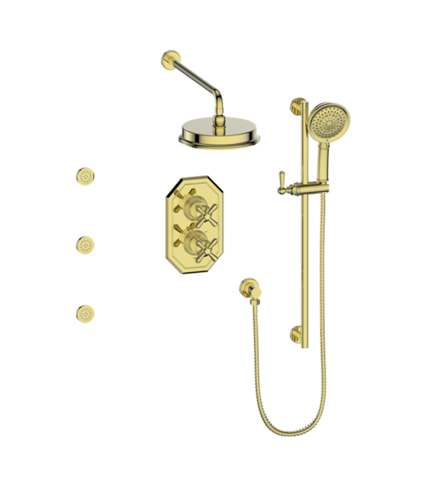 Vogt Carinthia 3-Way Thermostatic Shower Kit with Body Jets SET.CX.320.810 - Image 4