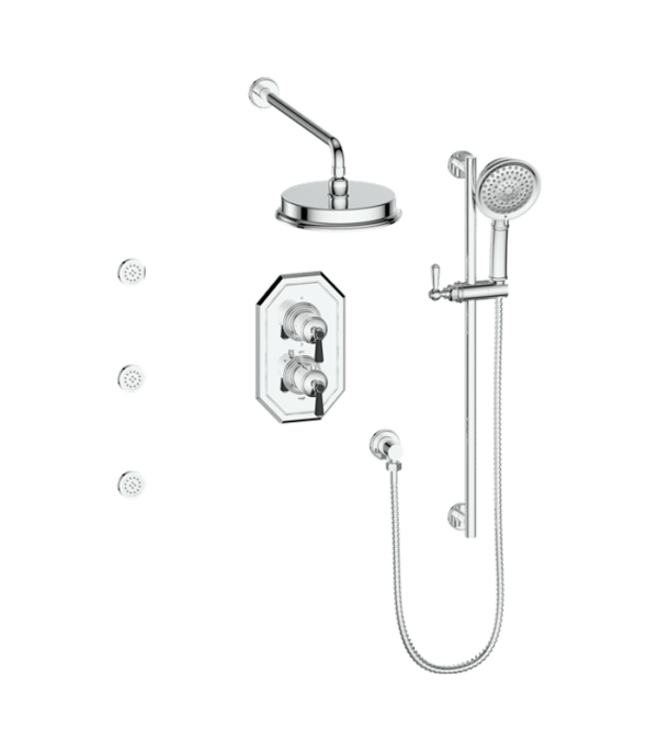 Vogt Carinthia 3-Way Thermostatic Shower Kit with Body Jets SET.CX.320.810 - Image 5