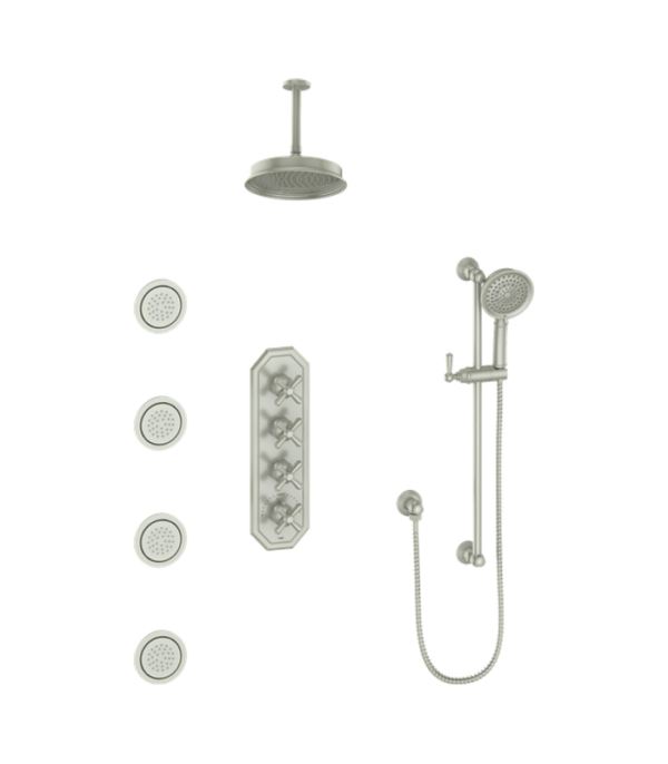 Vogt Carinthia 3/4″ High-Flow Shower Kit with Body Jets Shower Kit SET.CX.350.936 - Image 2