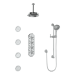 Vogt Carinthia 3/4″ High-Flow Shower Kit with Body Jets Shower Kit SET.CX.350.936