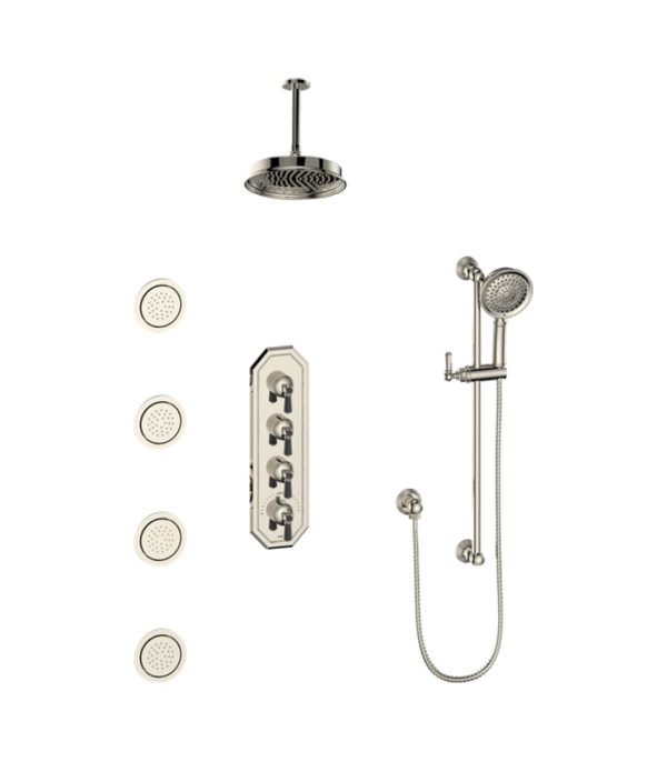 Vogt Carinthia 3/4″ High-Flow Shower Kit with Body Jets Shower Kit SET.CX.350.936 - Image 7