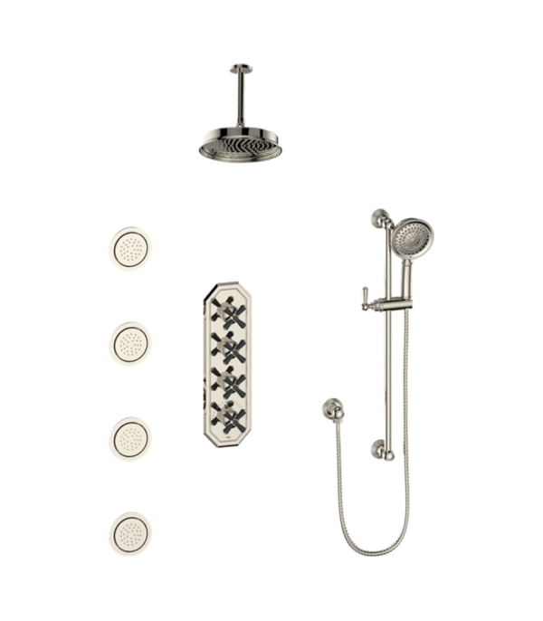 Vogt Carinthia 3/4″ High-Flow Shower Kit with Body Jets Shower Kit SET.CX.350.936 - Image 7