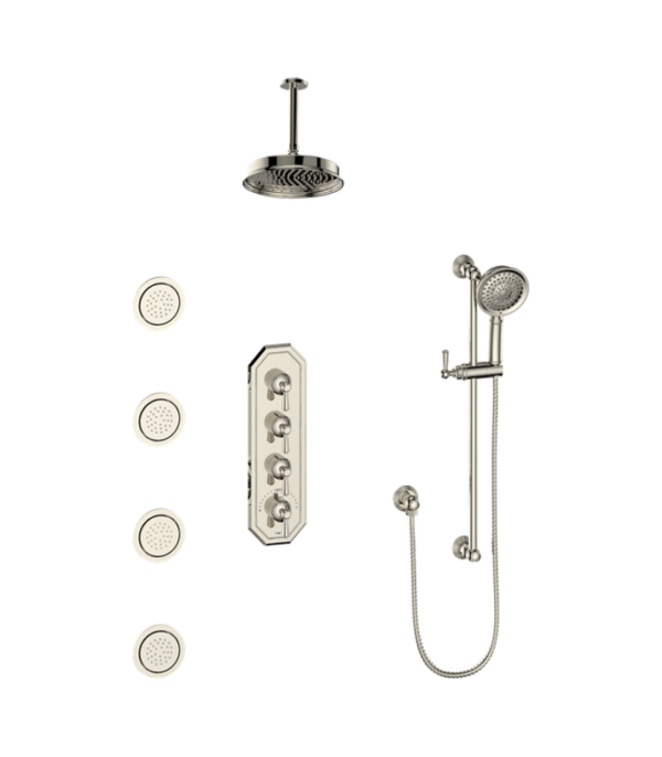 Vogt Carinthia 3/4″ High-Flow Shower Kit with Body Jets Shower Kit SET.CX.350.936 - Image 3