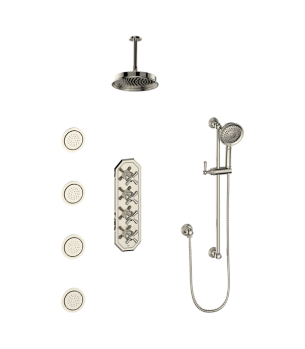 Vogt Carinthia 3/4″ High-Flow Shower Kit with Body Jets Shower Kit SET.CX.350.936 - Image 3