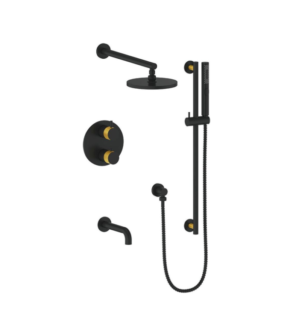 Vogt Drava 3-Way Thermostatic Shower Kit SET.DA.320.310 - Image 4