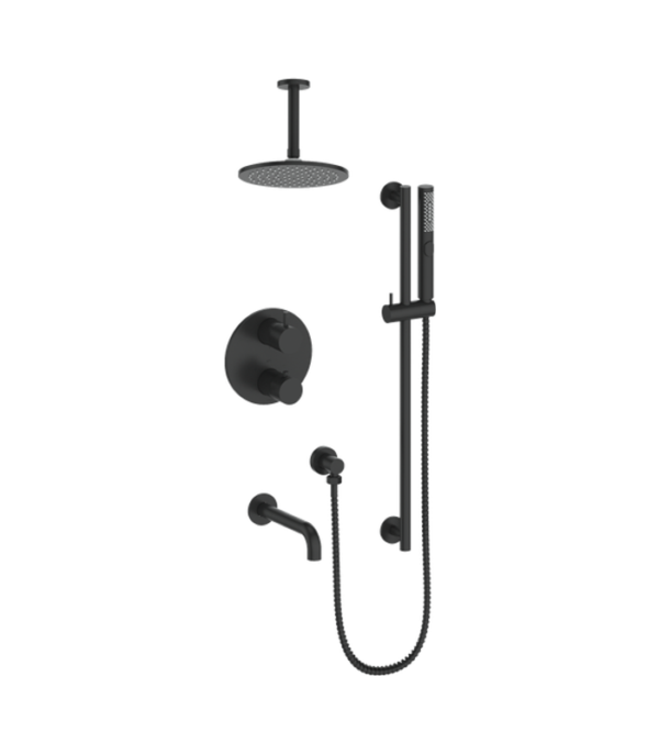 Vogt Drava 3-Way Shower Kit with 6-Inch Ceiling Arm Shower Kit SET.DA.320.316 - Image 2