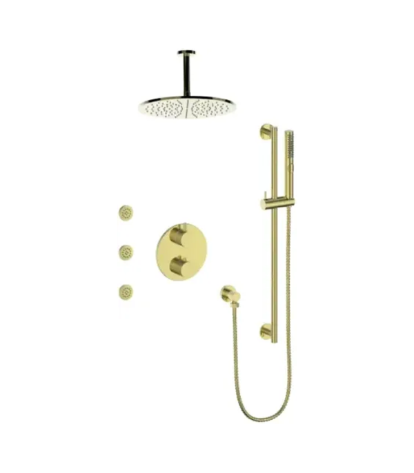Vogt Drava 3-Way Shower System with Body Jets and 6″ Ceiling Arm Premium Shower Kit SET.DA.320.816 - Image 5