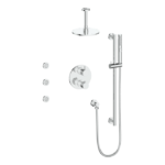 Vogt Drava 3-Way Shower System with Body Jets and 6″ Ceiling Arm Premium Shower Kit SET.DA.320.816